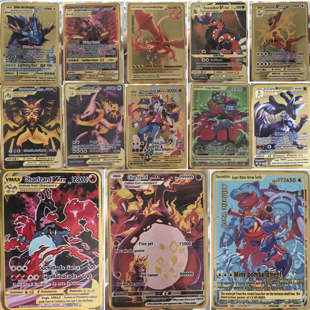 Board Game Zoo - 10000HP Charizard Vmax Pokemon Cards Metal