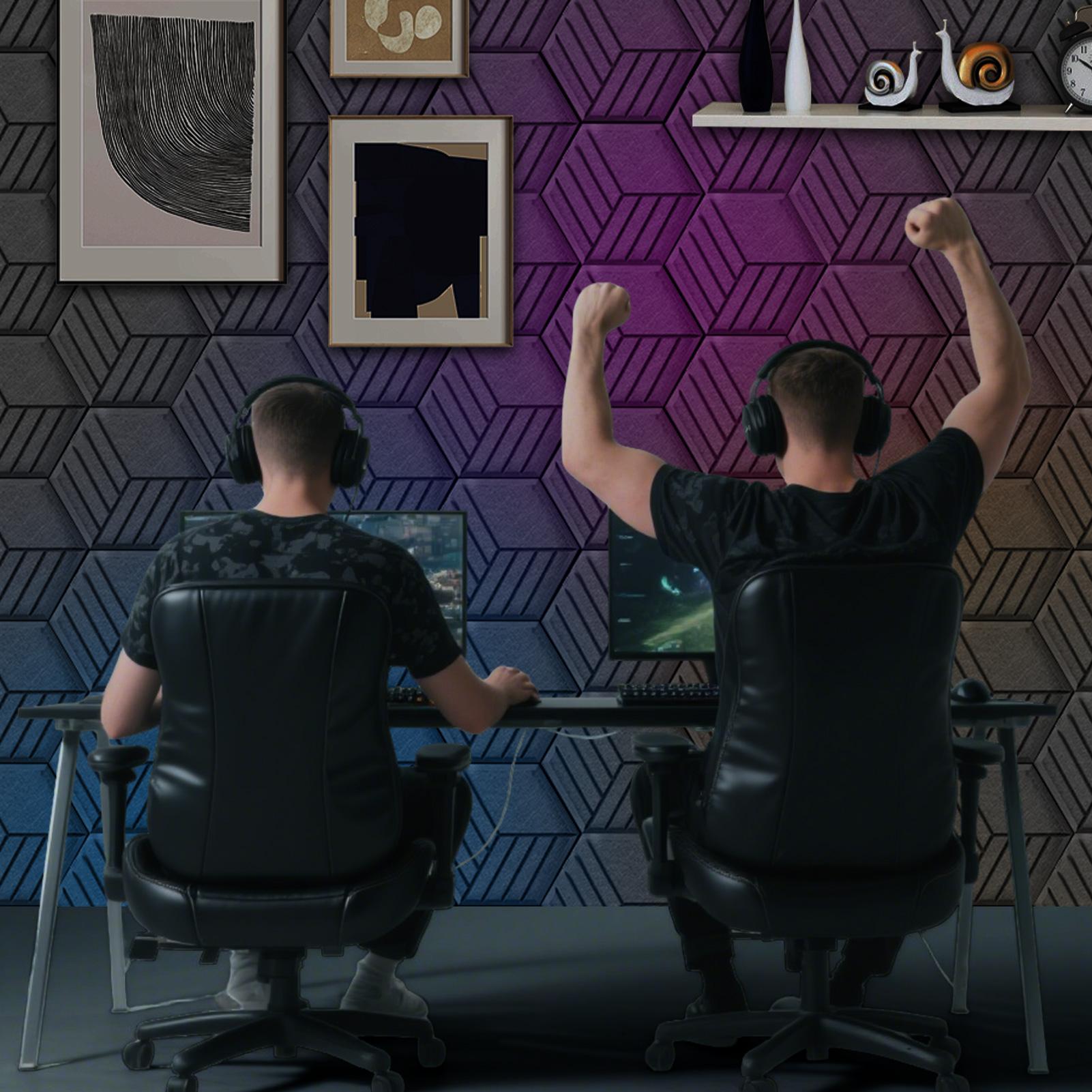 12pc Acoustic Panels Self-Adhe - Board Game Room incelemesi ve fiyatı