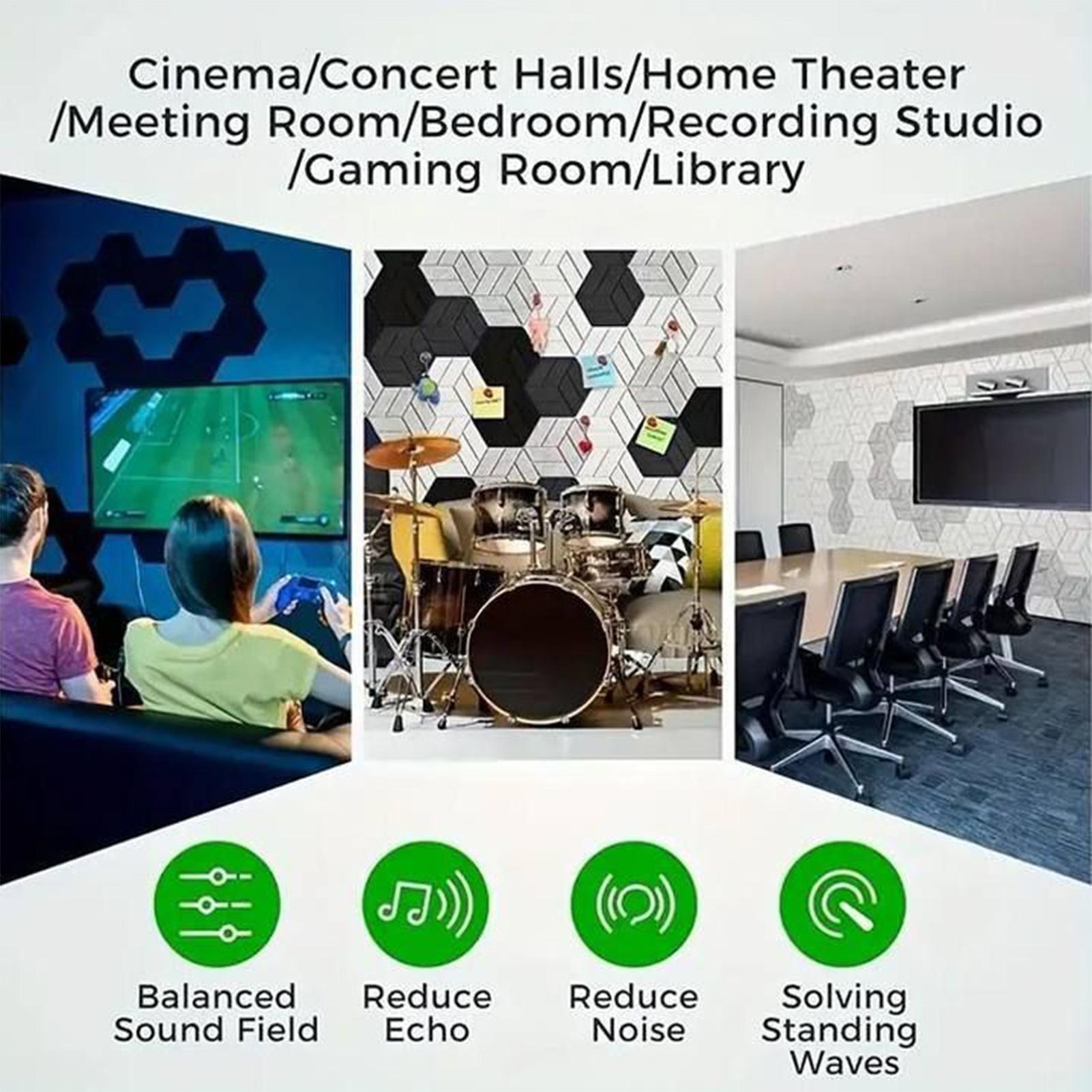 12pc Acoustic Panels Self-Adhe - Board Game Room incelemesi ve fiyatı