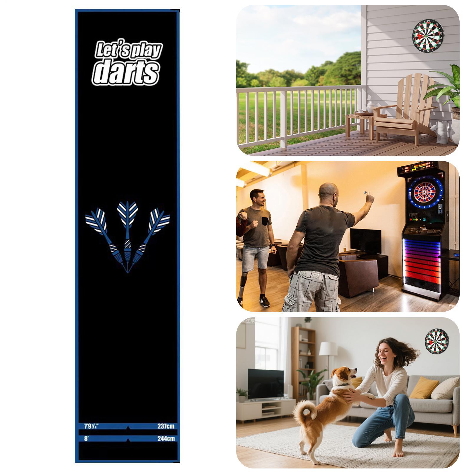 Non Slip Dart Board Floor Mat, - Board Game Room incelemesi ve fiyatı