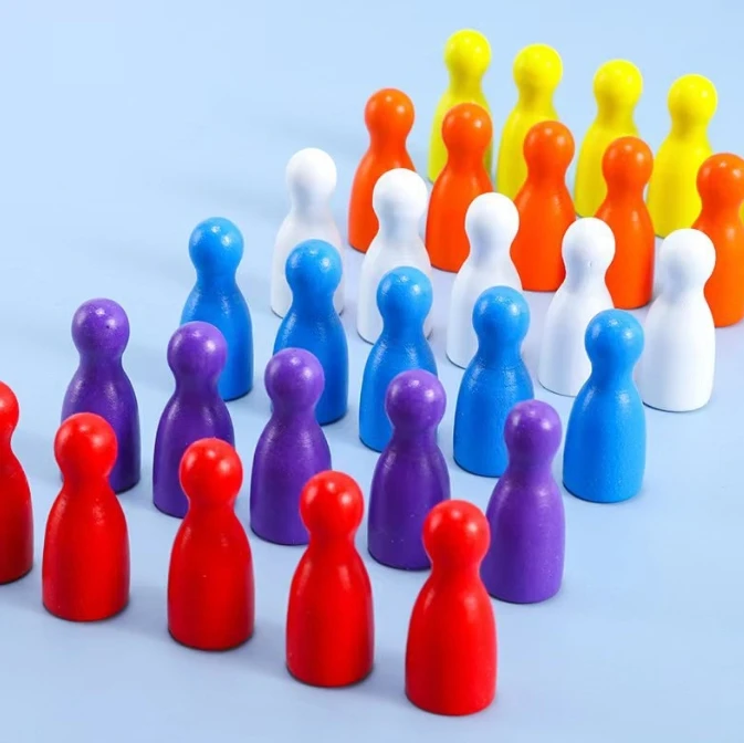 100 Pcs Colorful Wooden Chess  - Board Game Hegemony incelemesi ve fiyatı