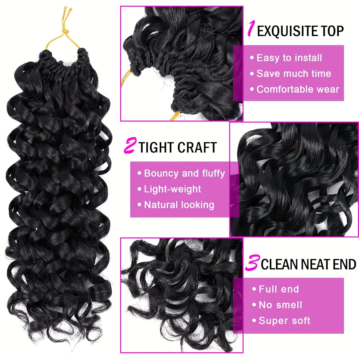 10 Inch GoGo Curl Crochet Hair - Board Game Yogi incelemesi ve fiyatı