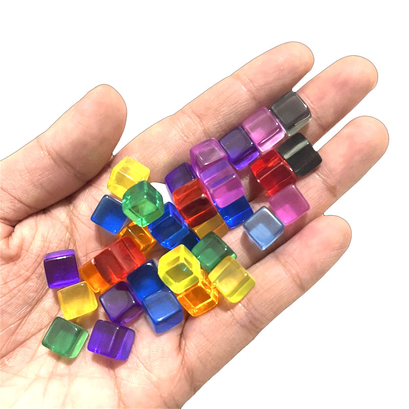 100pcs/set 8mm Clear Cube Dice - Board Game Hegemony incelemesi ve fiyatı