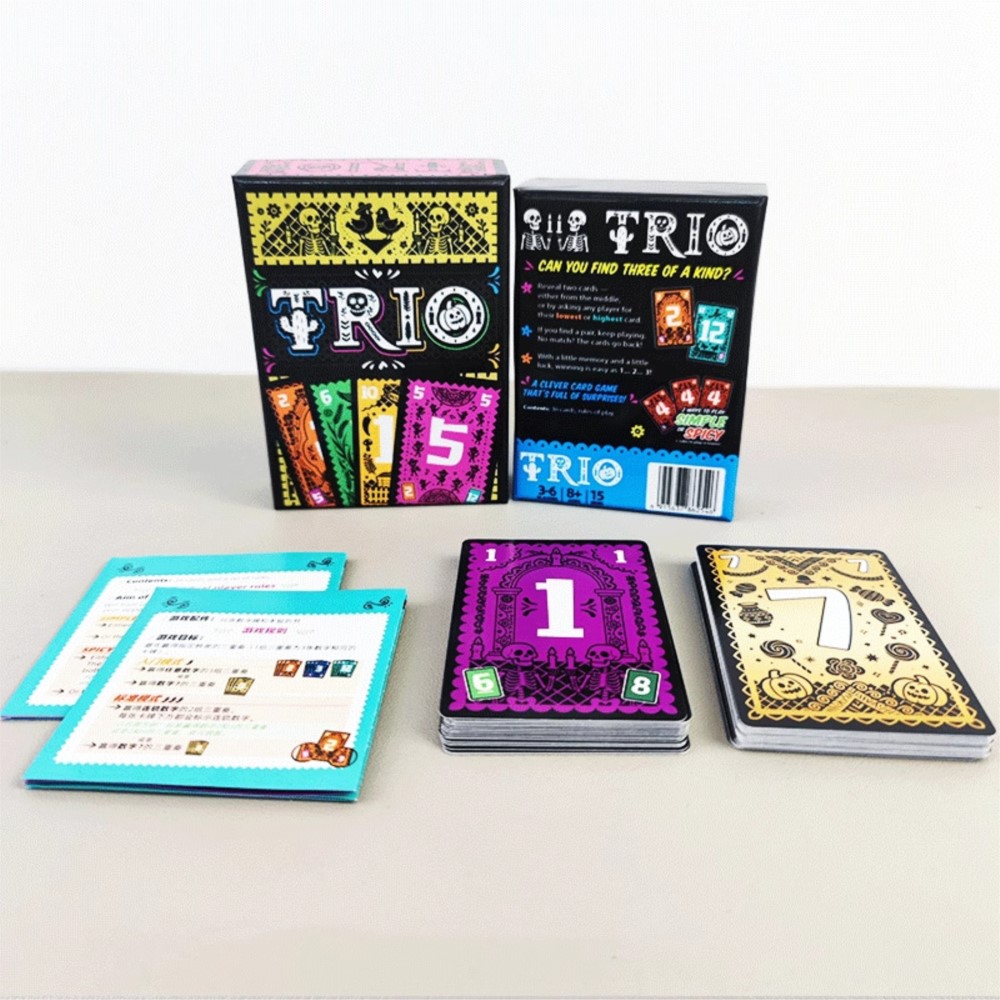 Strategic Card Board Game TRIO - Board Game Fun incelemesi ve fiyatı
