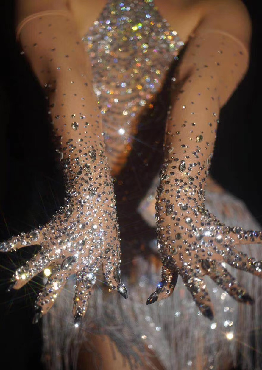 Sexy Stretch Rhinestone Gloves - Board Game Yogi incelemesi ve fiyatı