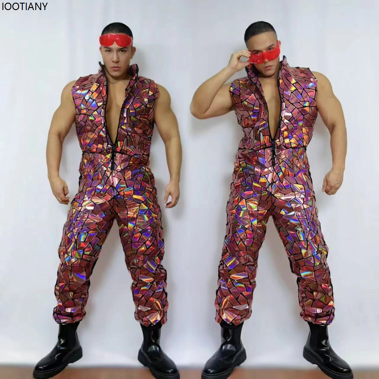 Men Laser Mirror Sleeveless Ju - Board Game Yogi incelemesi ve fiyatı