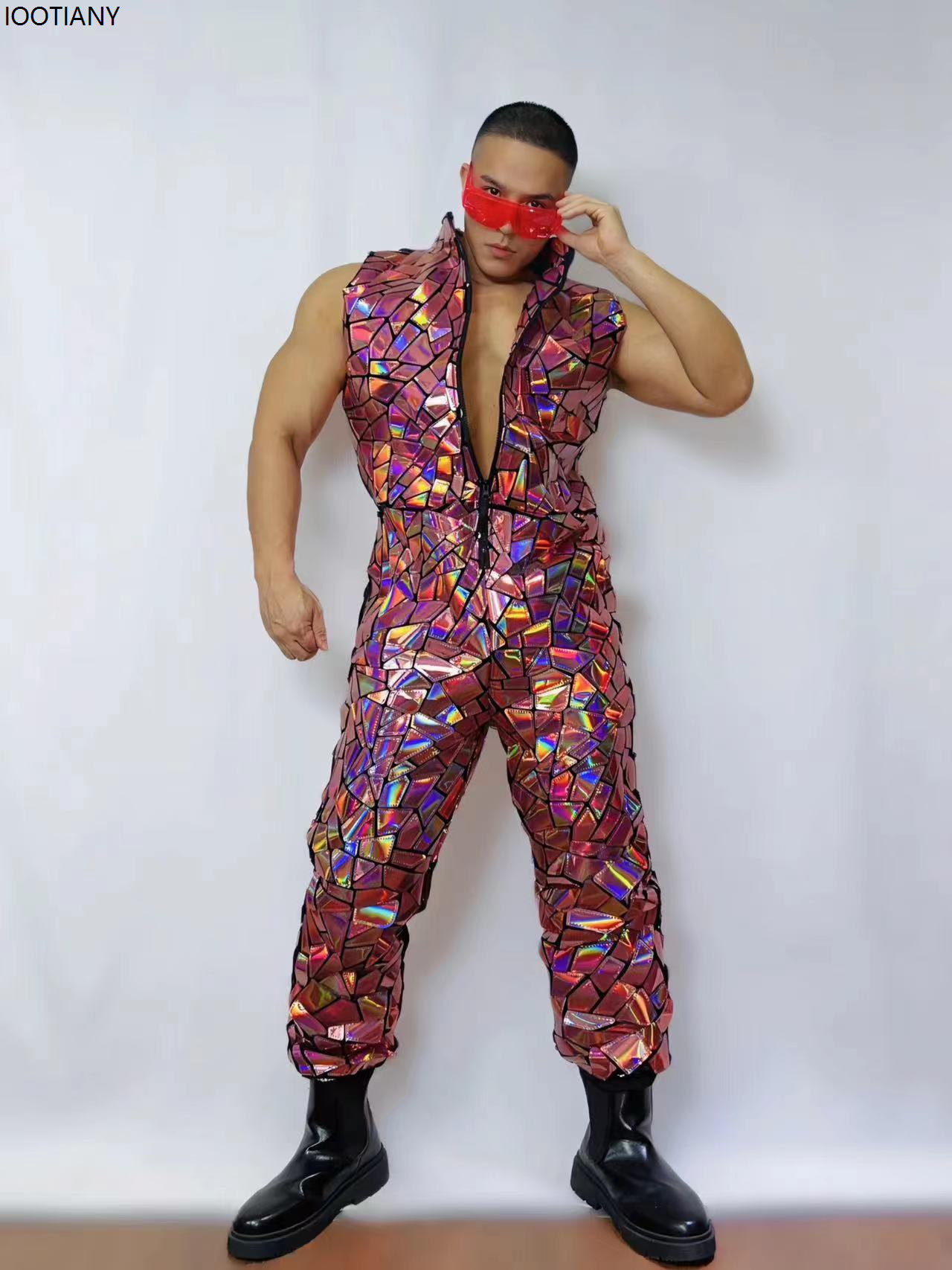 Men Laser Mirror Sleeveless Ju - Board Game Yogi incelemesi ve fiyatı