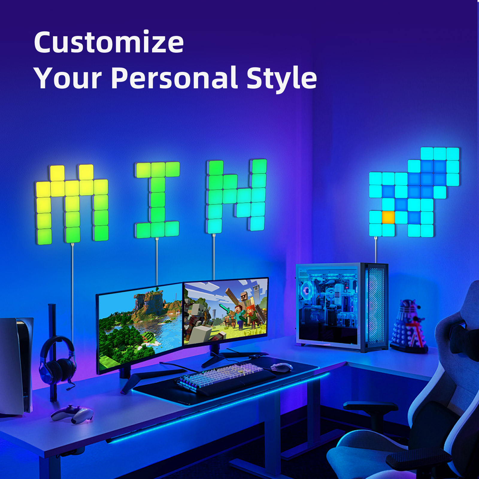 Smart Grid LED Wall Light Kit  - Board Game Room incelemesi ve fiyatı